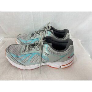 Ryka Running Walking Athletic Sneaker Shoes‎ Silver Blue Gray Women 11 Med.